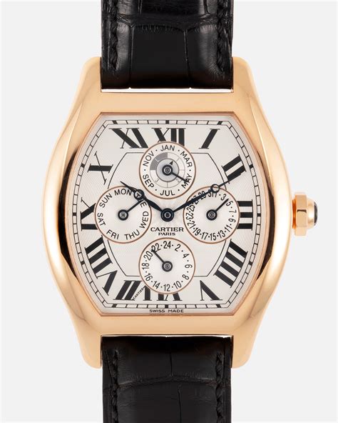 cartier tortue chronograph|cartier tortue perpetual calendar.